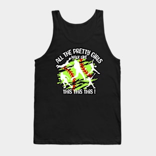 All the pretty girls like green Tank Top